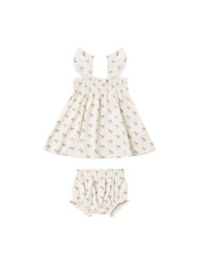 Quincy Mae SMOCKED JERSEY DRESS || SUMMER FLOWER 2/3